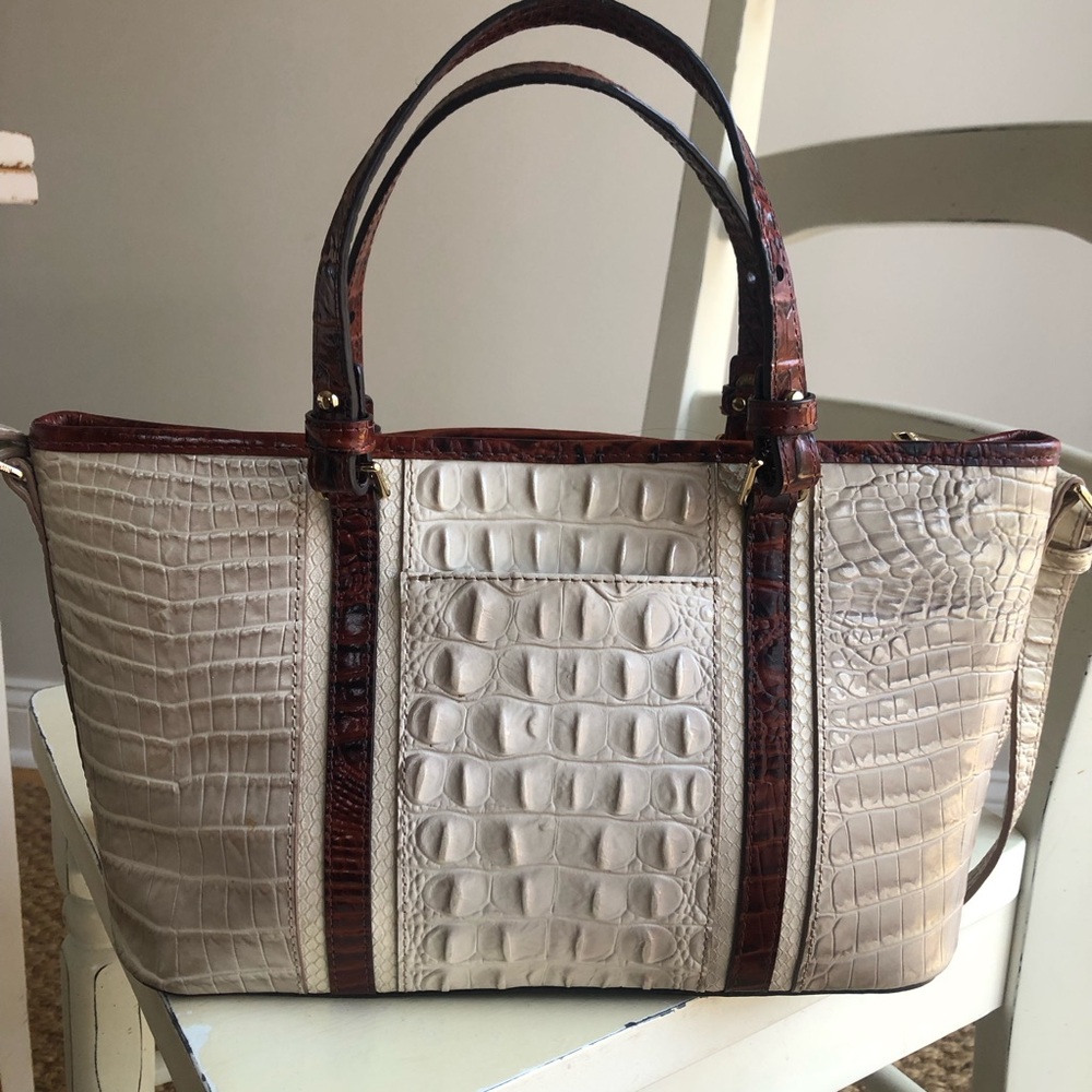 Brahmin Asher Satchel. Structured. Adjustable Str… - image 7